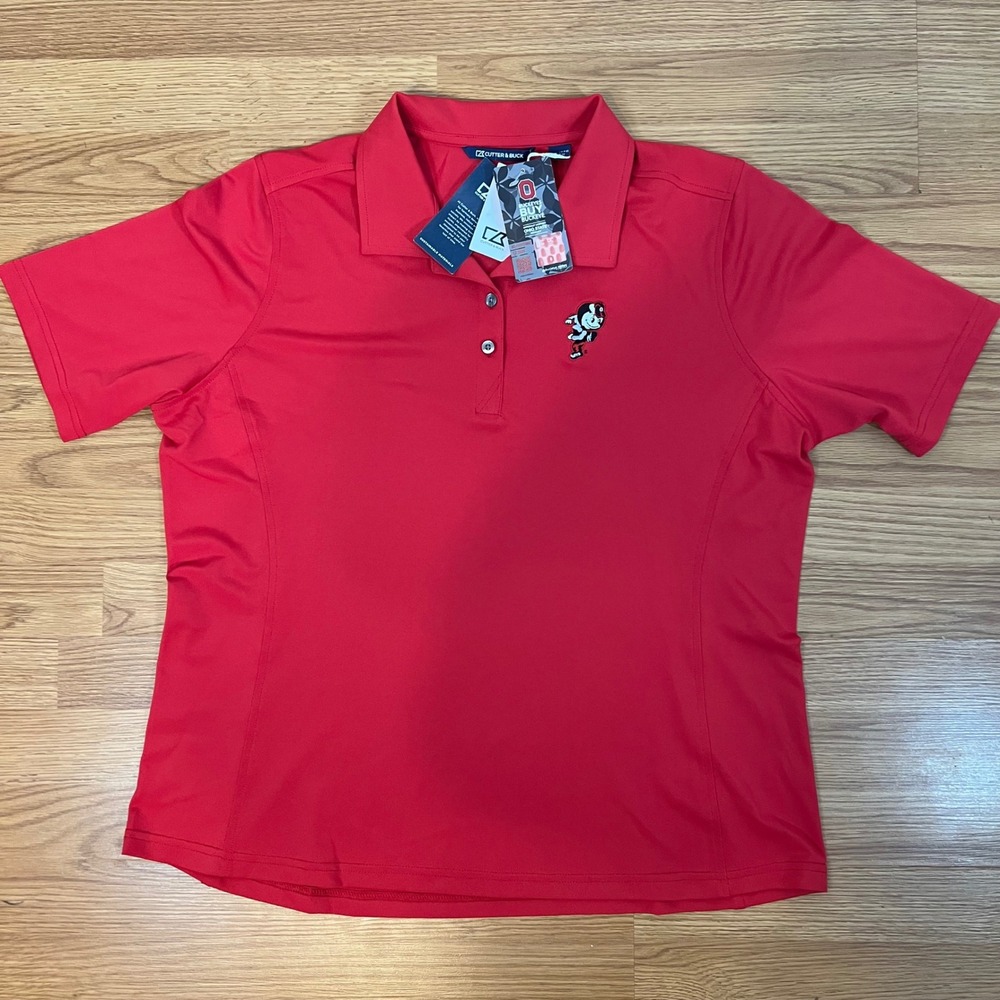 Cutter & Buck Ohio State Buckeyes Virtue Eco Pique Polo Red XXL LCK00127RD